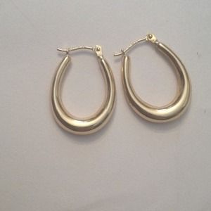 14k gold Jacmel hoop earrings