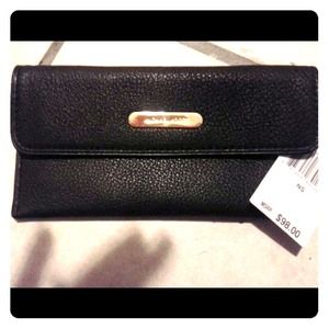 MICHAEL KORS BLACK AUSTIN CONTINENTAL WALLET