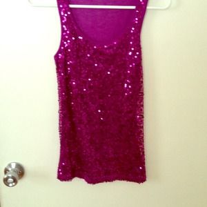 Sequin tank top