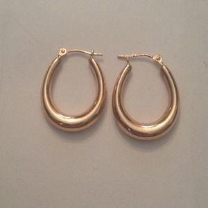 14k rose gold Jacmel hoop earrings