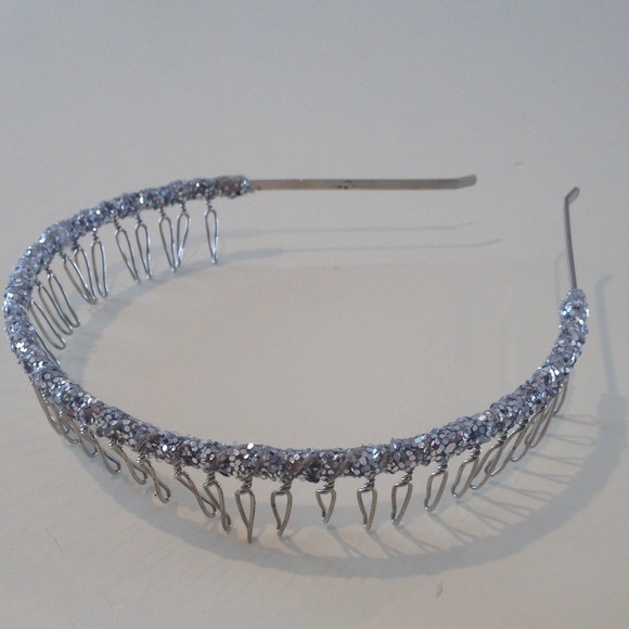 Sparkly silver head band