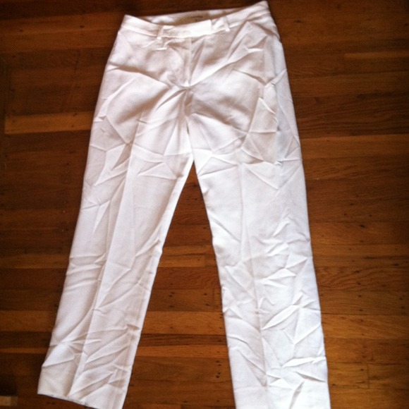 calvin klein white trousers