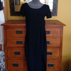 Classy long black dress