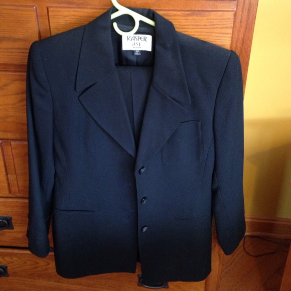 Black pant suit by KASPER.