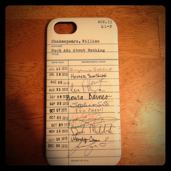 *Reserved* Kate Spade iPhone 5 library card case