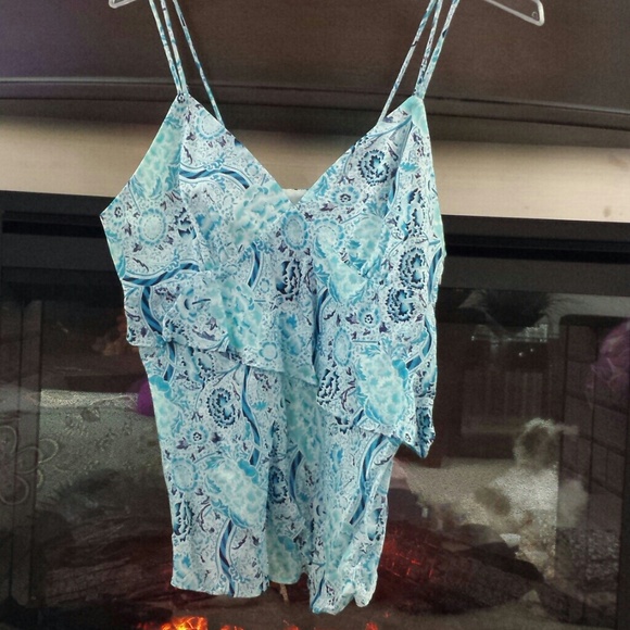 Summer light blue top