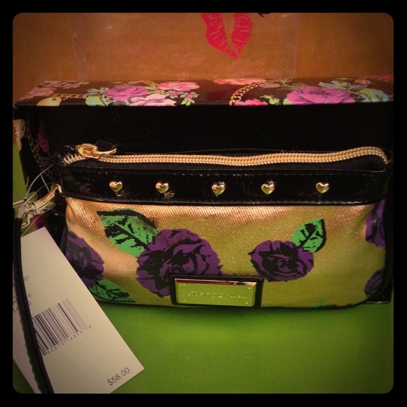 ( SOLD ) Betsy Johnson wristlet