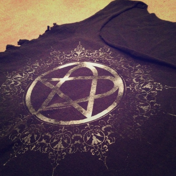 HIM band Heartagram Black Tank