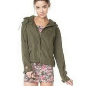 Brandy melville bailey army green military jacket