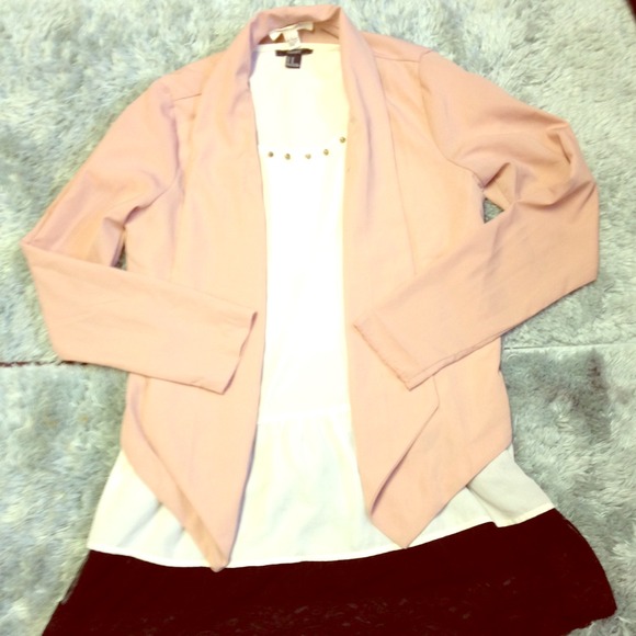 💀SOLD ON VINTED💀 Pink open front blazer