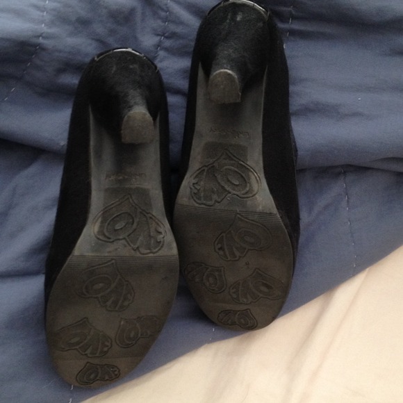 Suede and patent leather Union Bay 2.5" heels - Picture 3 of 3