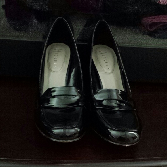 Nicklels black heels patent leather