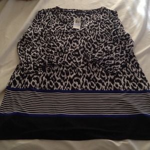 Cheetah print tunic