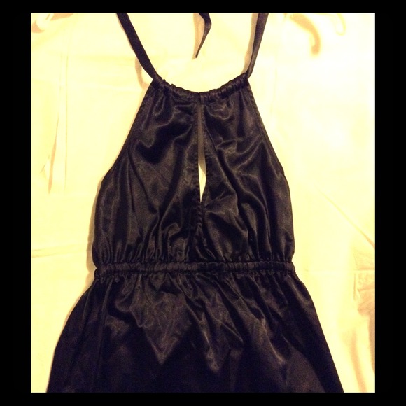 Black Guess Halter Dress