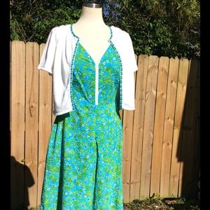cappagallo Dresses - Adorable bird pattern dress and cardi! cappagallo Dresses - Adorable bird pattern dress and cardi!
