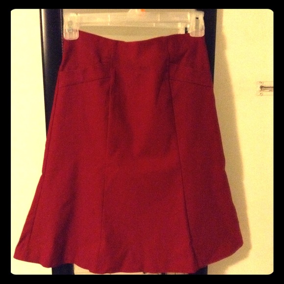 Red Fishtail Skirt