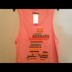 Southwest Aztec Mickey Mouse tank top shirt Nwt l