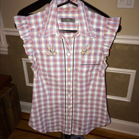 Alexander McQueen sleeveless plaid top