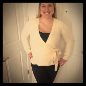Ann Taylor angora cream color sweater