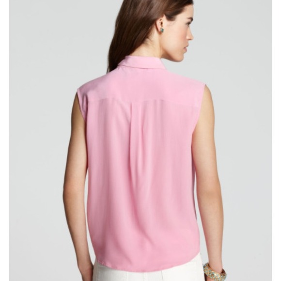 Sleeveless silk blouse - Picture 2 of 4