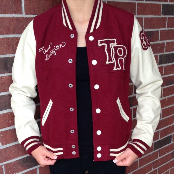true religion letterman jacket