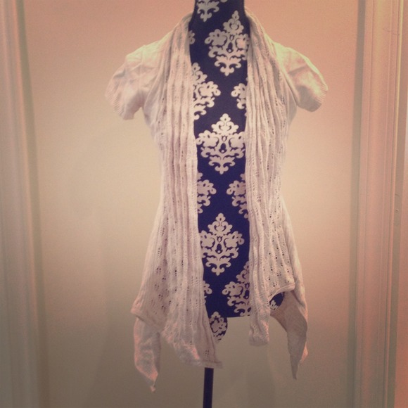 Shortsleeved long Cardigan