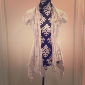 Shortsleeved long Cardigan