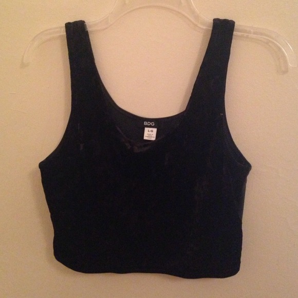 Urban Outfitters BDG velvet crop top!