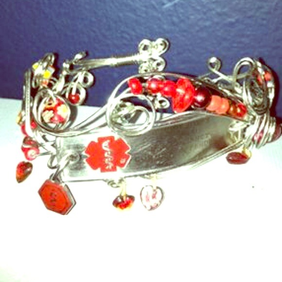 "SOLD" Wire Wrapped Cuff Bracelet.