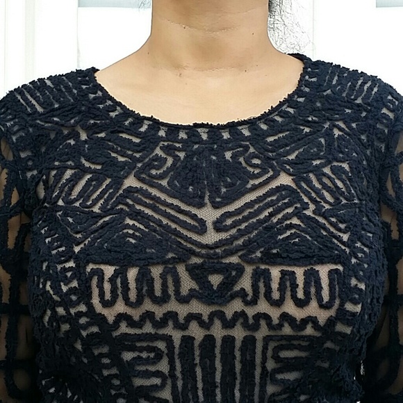 Chenille Peplum Top - Picture 3 of 4