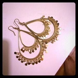 Gold Bollywood style earrings!