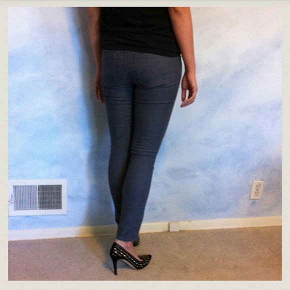 Charcoal blue skinny jeans - Picture 2 of 3