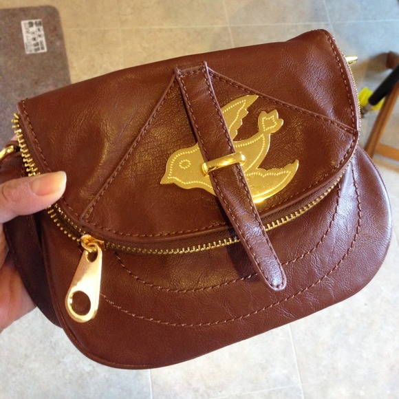 Brown cross body bag