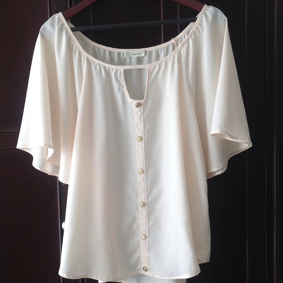 BUNDLE: White Blouse and Orange FP Tshirt