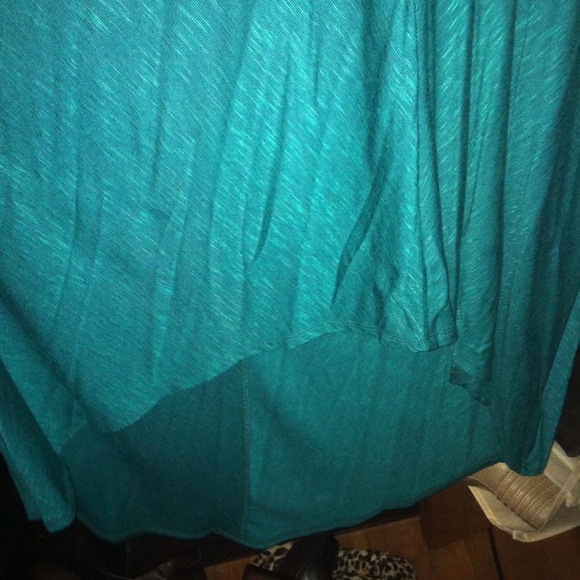 Mossimo Hi-Low turquoise dress Medium - Picture 3 of 3