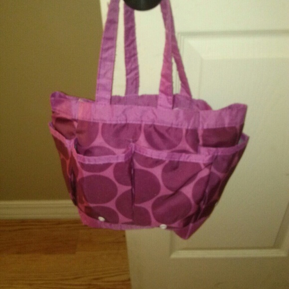 Pink shower bag