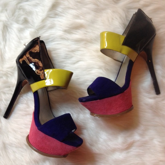 Jessica Simpson Colorblock Heels - Picture 2 of 3