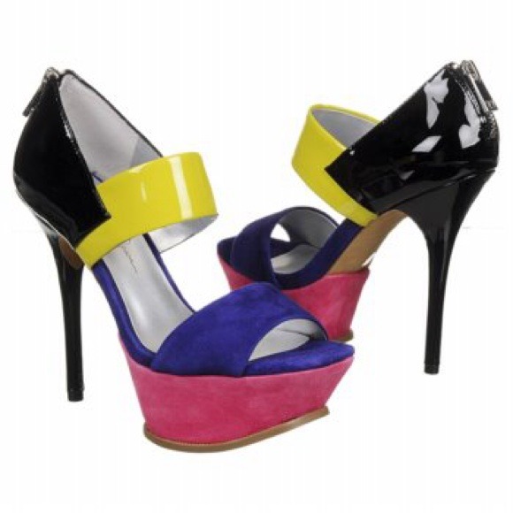 Jessica Simpson Colorblock Heels - Picture 3 of 3