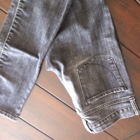Black faded jeans
