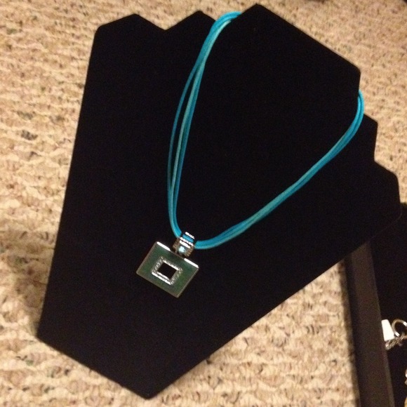 Blue string Lia Sophia necklace