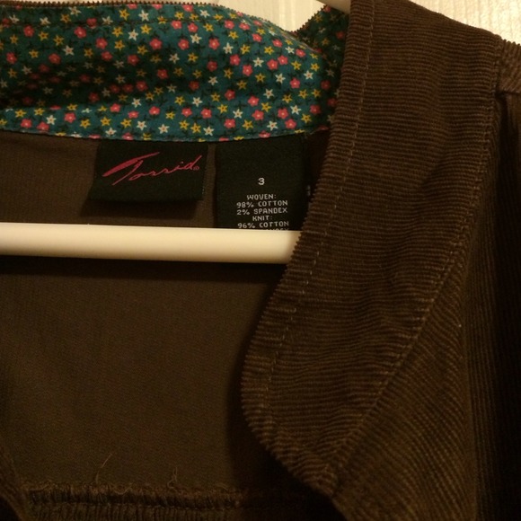 Torrid size 3 brown corduroy jacket - Picture 2 of 3