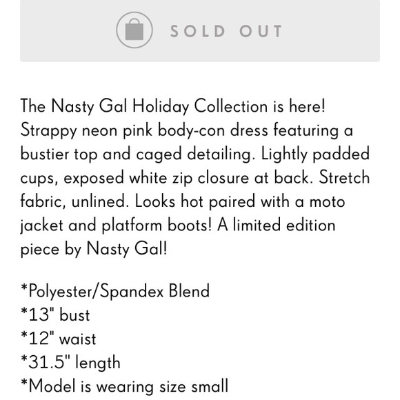 Nasty Gal caged bodycon dress - Picture 3 of 3