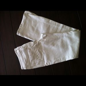 Inc denim! White slim fit, boot leg jeans