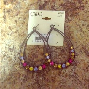 Multicolored Jeweled Earrings