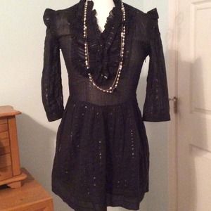 🚫SOLD🚫Sheer top shirt dress