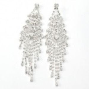 Rhinestone chandelier earrings.