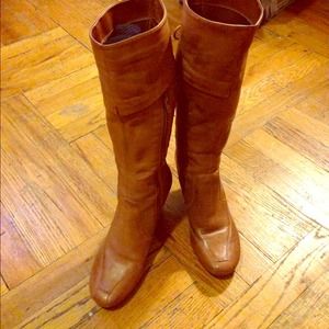 Tan Leather Boots size 6
