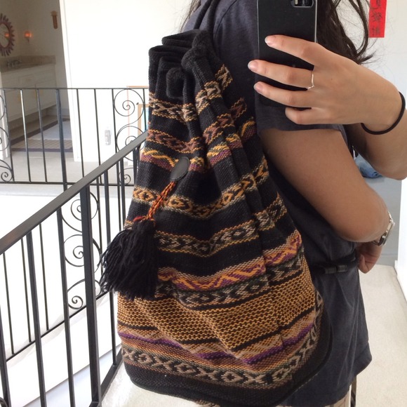 RESERVED baiboss: Vintage patterned bucket bag
