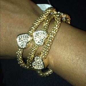 Three hearts bracelet