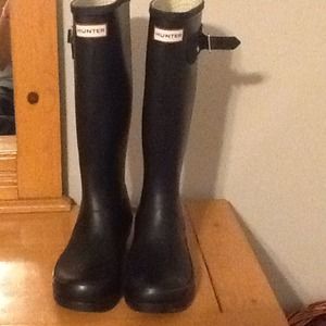 Hunter boots black